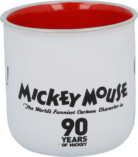 Stor Disney Mickey 90 Years Κούπα Κεραμική Λευκή 415ml
