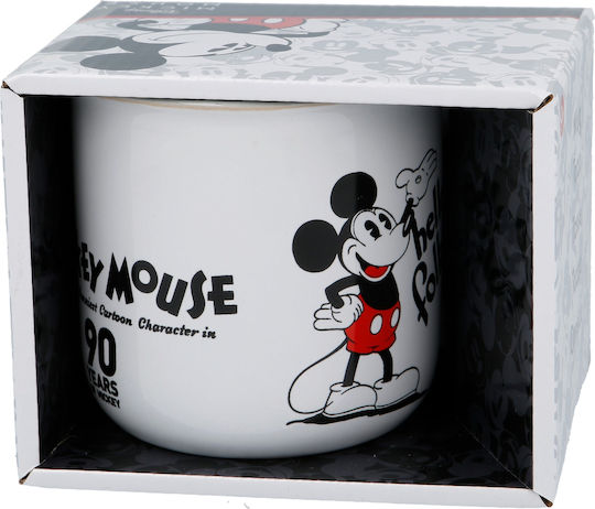 Stor Disney Mickey 90 Years Κούπα Κεραμική Λευκή 415ml