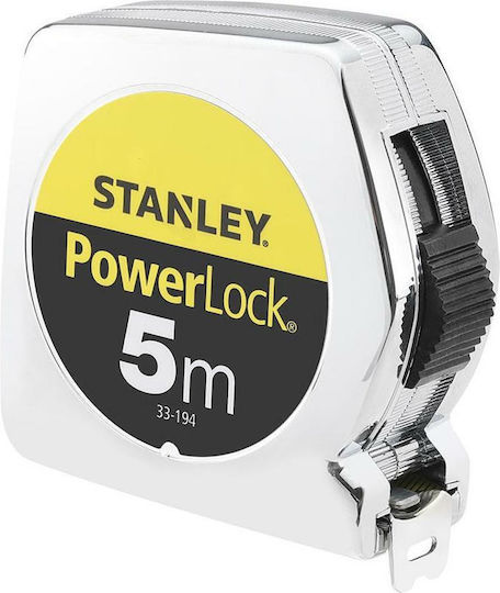 Stanley Powerlock Tape Measure with Auto-Rewind 19mm x 5m
