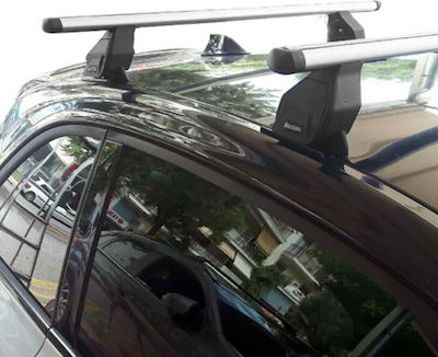 Menabo Roof Bars Aluminum 112cm. (with Roof Rack Legs) Silver