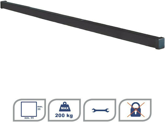 K39 Autodachträger Metallisch für Nissan NV400 2010+ ohne Beine Schwarz