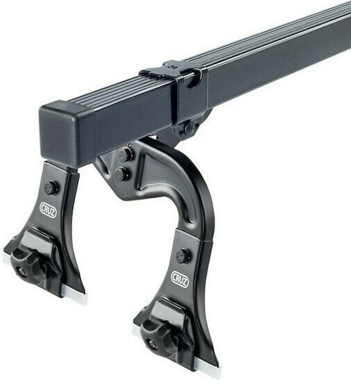 Cruz Roof Bars Steel 175cm. (with Roof Rack Legs and Lock) Silver
