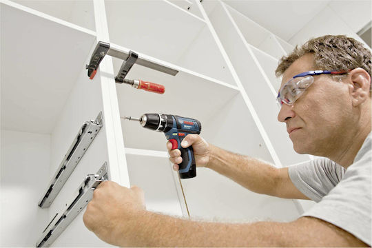 Bosch GSB 12V-15 Κρουστικό Δραπανοκατσάβιδο Μπαταρίας 12V 2x2Ah