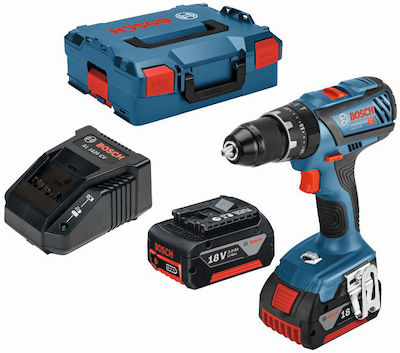 Bosch GSB 18V-28 Κρουστικό Δραπανοκατσάβιδο Μπαταρίας 18V 2x3Ah