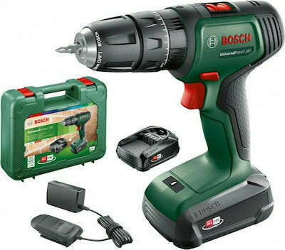 Bosch UniversalImpact 18 Κρουστικό Δραπανοκατσάβιδο Μπαταρίας 18V 2x1.5Ah