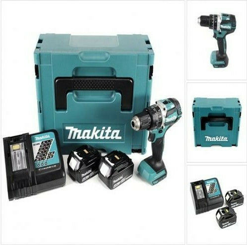 Makita Percussive Drill Driver Battery Brushless 18V 2x5Ah