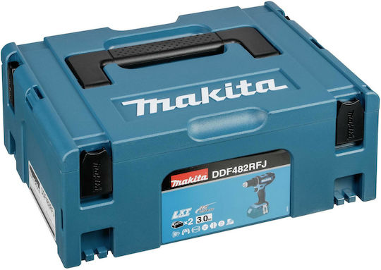Makita DDF482RFJ Δραπανοκατσάβιδο Μπαταρίας 18V 2x3Ah