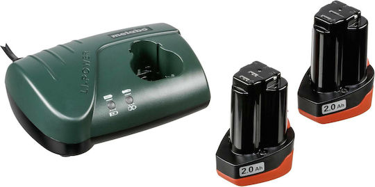 Metabo PowerMaxx BS Basic Δραπανοκατσάβιδο Μπαταρίας 10.8V 2x2Ah