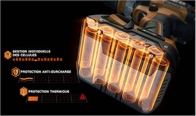 AEG Tools BSB 18CBL LI-402C Κρουστικό Δραπανοκατσάβιδο Μπαταρίας Brushless 18V 2x4Ah