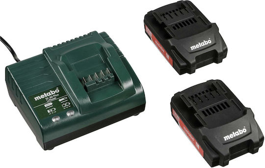 Metabo BS 18 L Set Δραπανοκατσάβιδο Μπαταρίας 18V 2x2Ah
