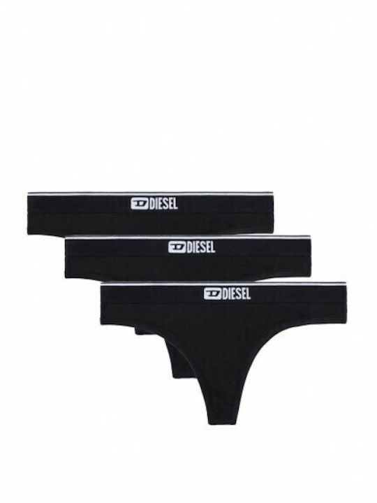 Starsey Βαμβακερά Damen Zeichenfolge 3Pack Schwarz