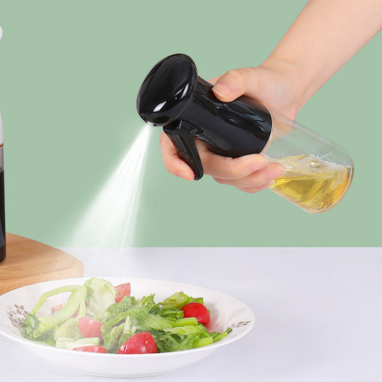 Lalos Δοχείο Λαδιού Σπρέι Γυάλινο 210ml Μαυρο