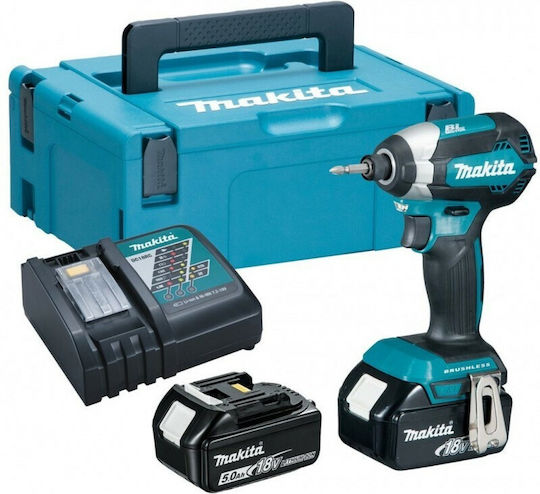 Makita DTD153RTJ Brushless Battery Impact Screwdriver 18V 2x5Ah