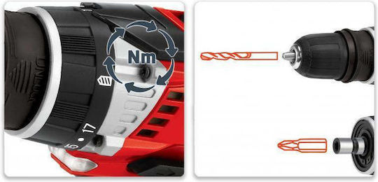Einhell TE-CD 12 X-Li Δραπανοκατσάβιδο Μπαταρίας 12V 2x1.3Ah