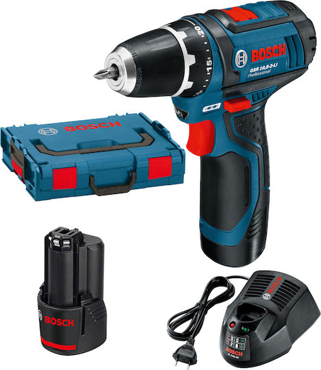 Bosch GSR 12V-15 Drill Driver Battery 12V 2x2Ah