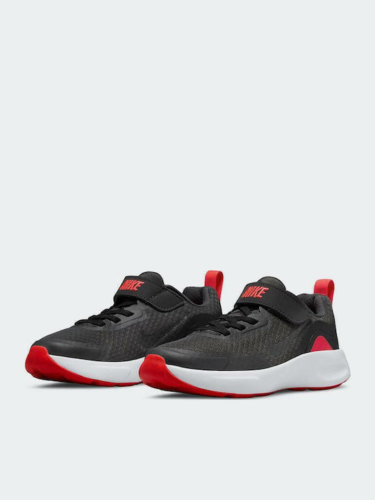 Wearallday Kids Sports Shoes Running with Hoop & Loop Closure Gray