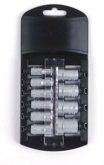 Tactix Nüsse Sechskant mit Vierkant-Antrieb 1/4" Set 10Stück