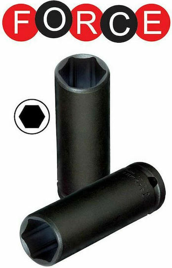 Force Nuss Pneumatisch Sechskant Spritzfilter Wasserhahn mit Vierkant-Antrieb 1/2" Durchmesser 25mm 1Stück