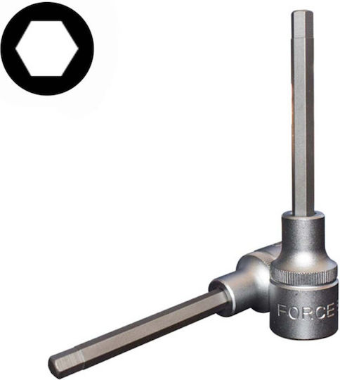 Force Allen Long 1/2'' Socket Long Walnut with Allen Head and Socket 1/2'' H14x100mm