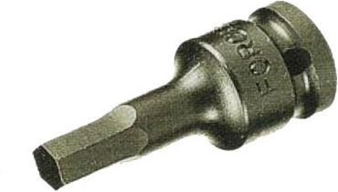 Force Bit-Stecknuss Pneumatisch mit Inbusschlüssel-Bit und Antriebsvierkant 1/2'' Größe H10x60mm 1Stück