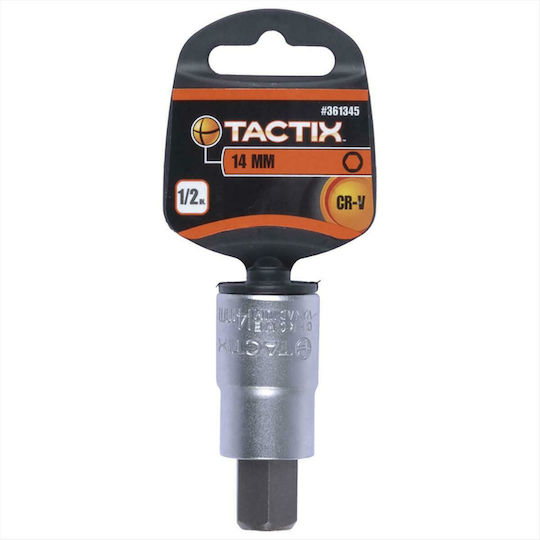 Tactix Bit-Stecknuss mit Inbusschlüssel-Bit und Antriebsvierkant 1/2'' 1Stück