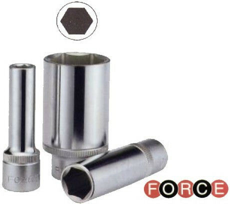 Force Socket Hex Long with Square Drive 1/2" Diameter 12mm