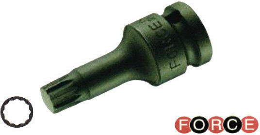 Force Allen Πολύσφηνο Αέρος 1/2'' Socket Walnut Pneumatic with Spline Head and Socket 1/2'' M10x60mm