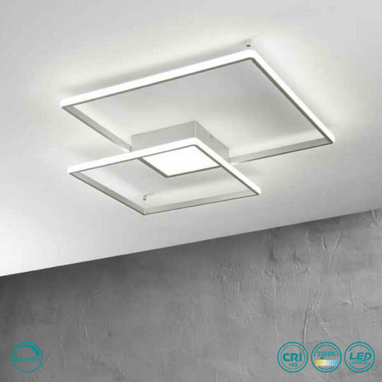 Ondaluce Pl.Dowel/Gr-Silver Модерен Осветително тяло За стена с вграден LED Сребрист 78x7x7см.