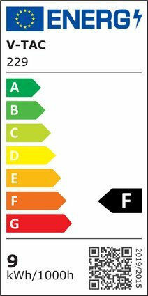 V-TAC VT-210 Λάμπα LED 9W 106mm για Ντουί E27 και Σχήμα A60 Φυσικό Λευκό 806lm