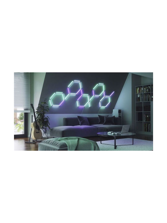 Nanoleaf Smart Neon Διακοσμητικό Φωτιστικό Lines Starter Kit LED RGB 9τμχ 27.8εκ.