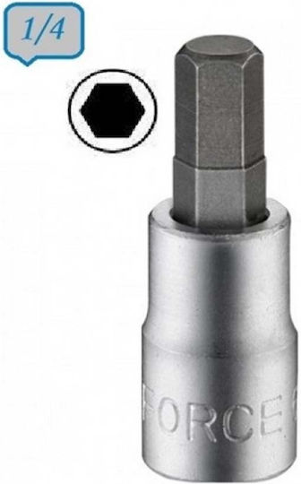Force Cheie tubulară cu Vârf Torx și Patrat de Prindere 1/4'' Dimensiune T10x32mm 1buc