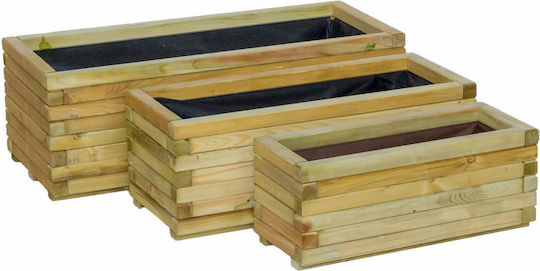 Showood Planter Box Lemn Maro 90x40x33cm.