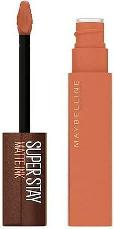 Maybelline Super Stay Matte Ink Liquid Coffee Edition Long Lasting Lichid Ruj Mat 255 Chai Genius 5ml
