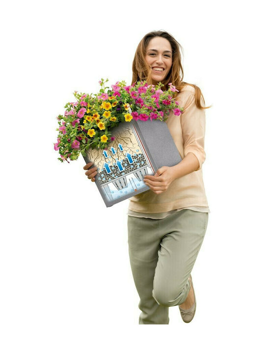Lechuza Canto Stone Auto-udare Ghiveci Plastic 14x14x13.5cm.