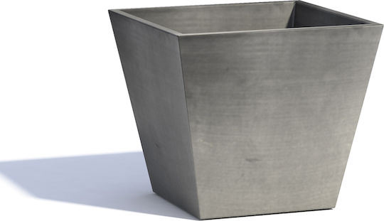 Ecopots Rotterdam Taper Square Γλάστρα Πλαστική Ανθρακί 30x30x26.3εκ.