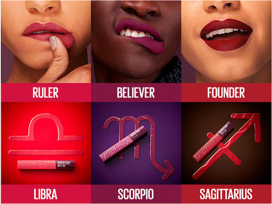 Maybelline Super Stay Matte Ink Zodiac Течност Червило Матов 20 Pioneer Leo 5мл