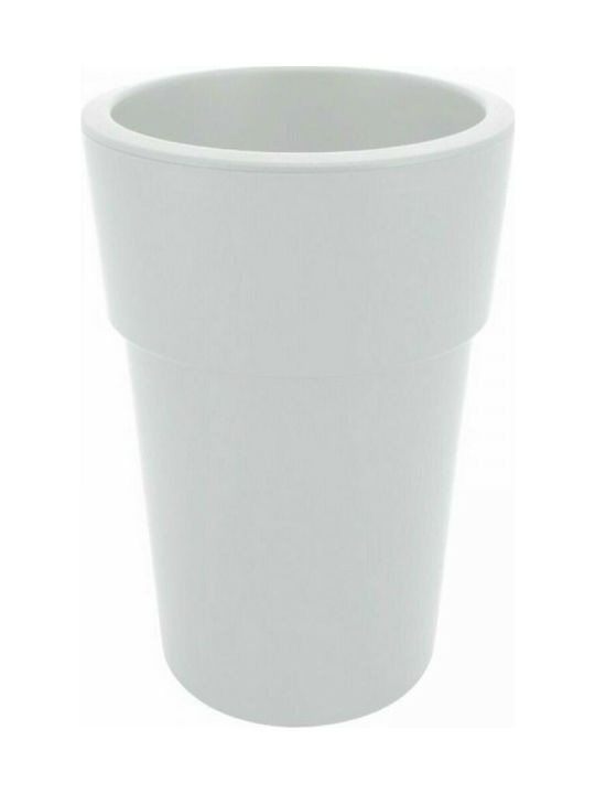 Viomes Linea 882 Flower Pot 18lt 30x41cm in White Color