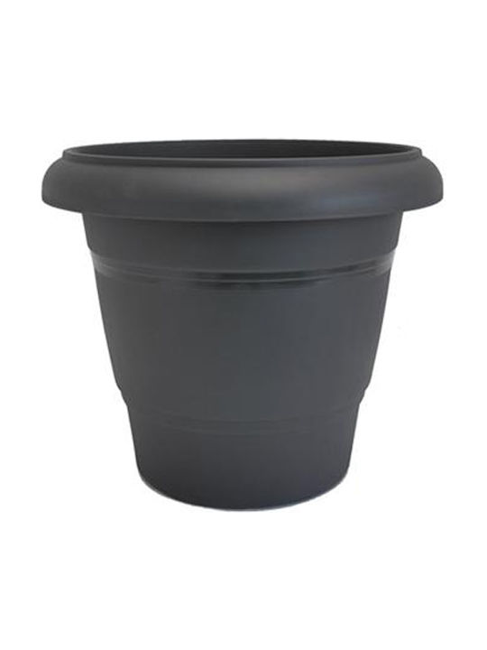 Plastona Festone Campana Flower Pot 41x33cm in Gray Color 10.04.0204C