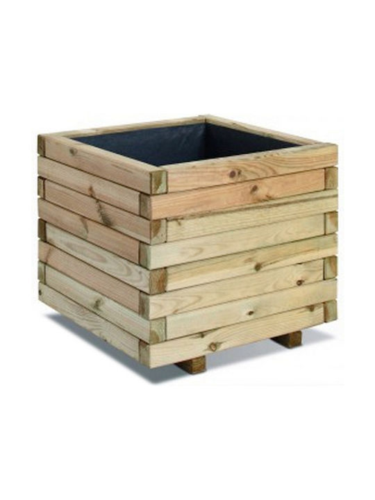 Showood Квадратна Саксия Дърво 50x50x37см.