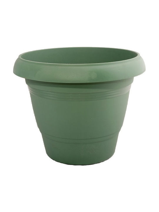 Atmosphera Festone Plastic Green Flower Pot 36x36x30cm 10.04.0203B