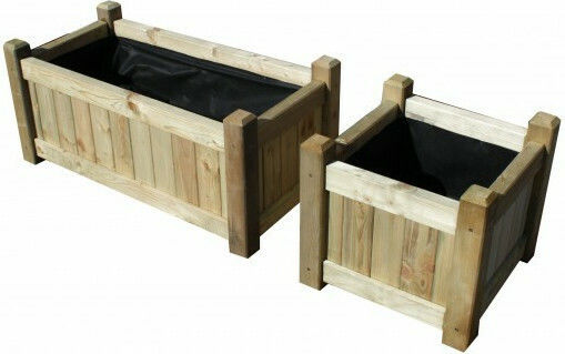 Showood Granada Ghiveci Lemn 50x50x45cm.