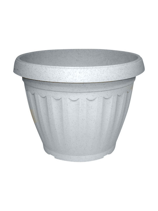 Atmosphera Corfu 625 Flower Pot 25x19cm in Gray Color 10.04.0625Α