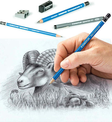 Staedtler Sketching Pencil Set with Scraper and Eraser 12pcs