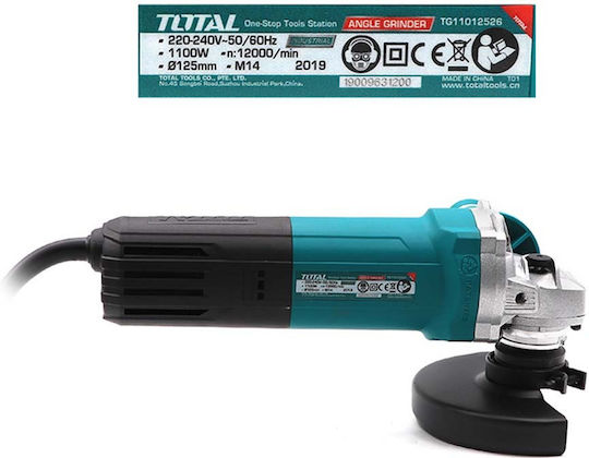 Total Τροχός 125mm Ρεύματος 1100W
