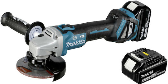 Makita Grinder 125mm Battery Brushless with Speed Control 2x5Ah