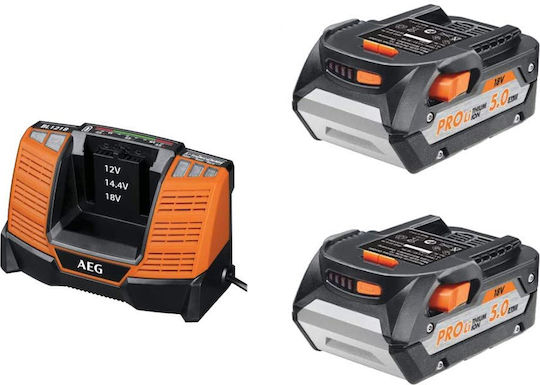 AEG Tools BEWS18-115BL-502C Winkelschleifer 115mm Batterie 2x5Ah