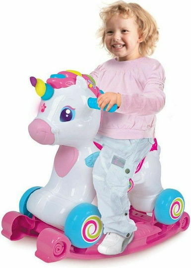 Baby Clementoni Ρίνα Μονοκερίνα Κουνιστό Παιχνίδι Μονόκερος για 12+ μηνών με Ήχους για Βάρος έως 20kg Πολύχρωμο