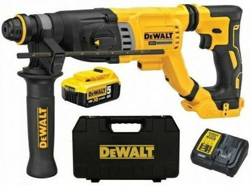 DEWALT Κρουστικό Σκαπτικό Πιστολέτο Μπαταρίας Brushless 18V 2x5Ah με Υποδοχή SDS Plus DCH263P2