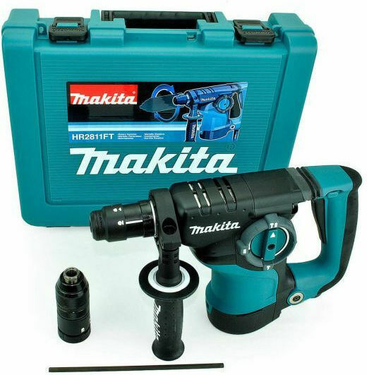 Makita HR2811FT Impact Demolition Hammer Electric 800W with Chuck SDS Plus / Quick HR2811FT
