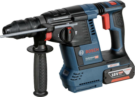 Bosch GBH 18V-26 F Professional Impact Demolition Hammer Battery Brushless 18V 2x6Ah with Chuck SDS Plus / Quick 0611910004